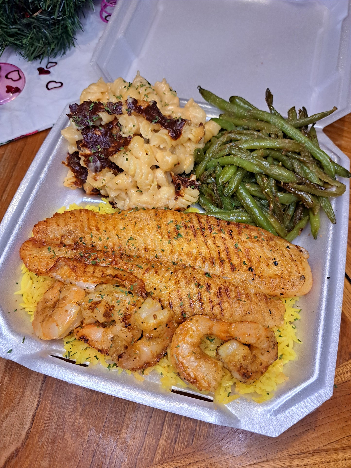 Fish & Shrimp Combo Plate